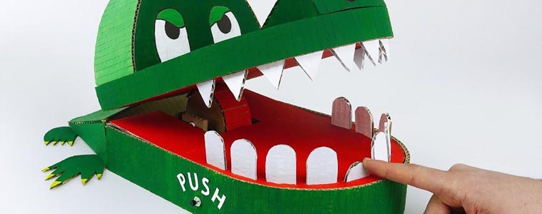 آموزش - ساخت - کروکدیل- سوسمار دندان پزشک - اسباب بازی