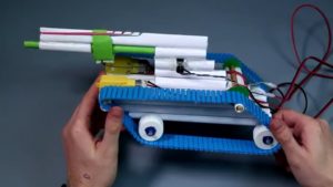 کاردستی - دست سازه تانک اسباب بازی شلیک آموزش ساخت